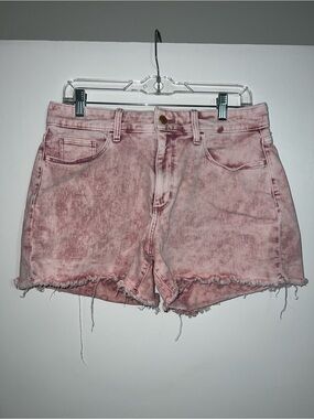 Universal Thread Pink Acid-Wash Denim High-Rise Shorts
